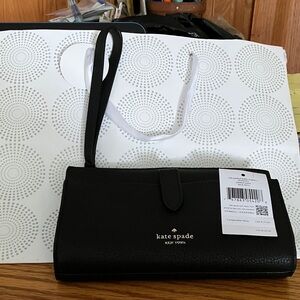 Kate Spade Black Wristlet Clutch